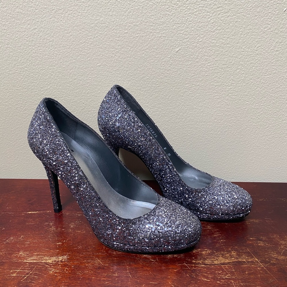 Stuart Weitzman Silver Heels